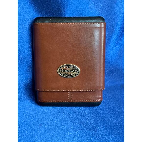 Vintage Slide Leather 1915 Thompson's Co Pocket Cigar Holder - Picture 1 of 4